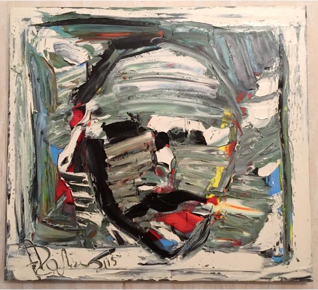 Self-Portrait — Anatol Halytskyi, 2005 — Original · Oil on canvas · 100 × 100 cm
